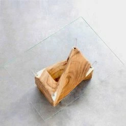 Design Wohnzimmertisch Nizza Mit Baumstamm Fuß -Raik Shop design wohnzimmertisch baumstamm fuss glasplatte rechteckig nizza 03