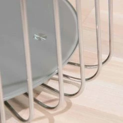 Design Wohnzimmertisch In Taupe - Denna -Raik Shop design wohnzimmertisch in taupe aus glas metall 50x50x50 denna 02