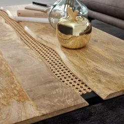 Designer Couchtisch Aus Holz & Wiener Geflecht - Leiria 10 Designer Couchtisch Aus Holz & Wiener Geflecht - Leiria -Raik Shop designer couchtisch aus holz wiener geflecht mit buegelgestell leiria 03