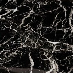 Designer Tisch Mit Glasplatte In Marmor Optik - Mooney -Raik Shop designer tisch mit glasplatte in marmor optik schwarz weiss gestell gold mooney 05