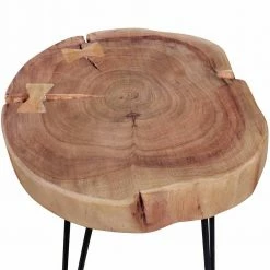 Designertisch Lariona Mit Baumscheibe Und Metall-Gestell 9 Designertisch Lariona Mit Baumscheibe Und Metall-Gestell -Raik Shop designertisch baumscheibe und metall gestell akazie lariona 02