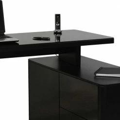 Eck PC Schreibtisch Cigemba In Schwarz -Raik Shop eck pc schreibtisch schwarz glas cigemba html 04