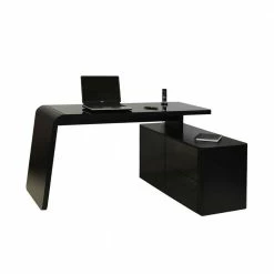 Eck PC Schreibtisch Cigemba In Schwarz