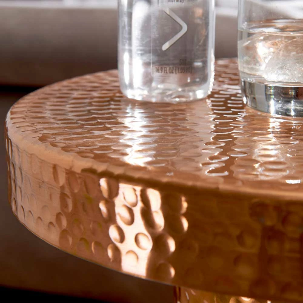 Eleganter Beistelltisch In Kupfer Lackiert - Nanila 6 Eleganter Beistelltisch In Kupfer Lackiert - Nanila – Bild 4