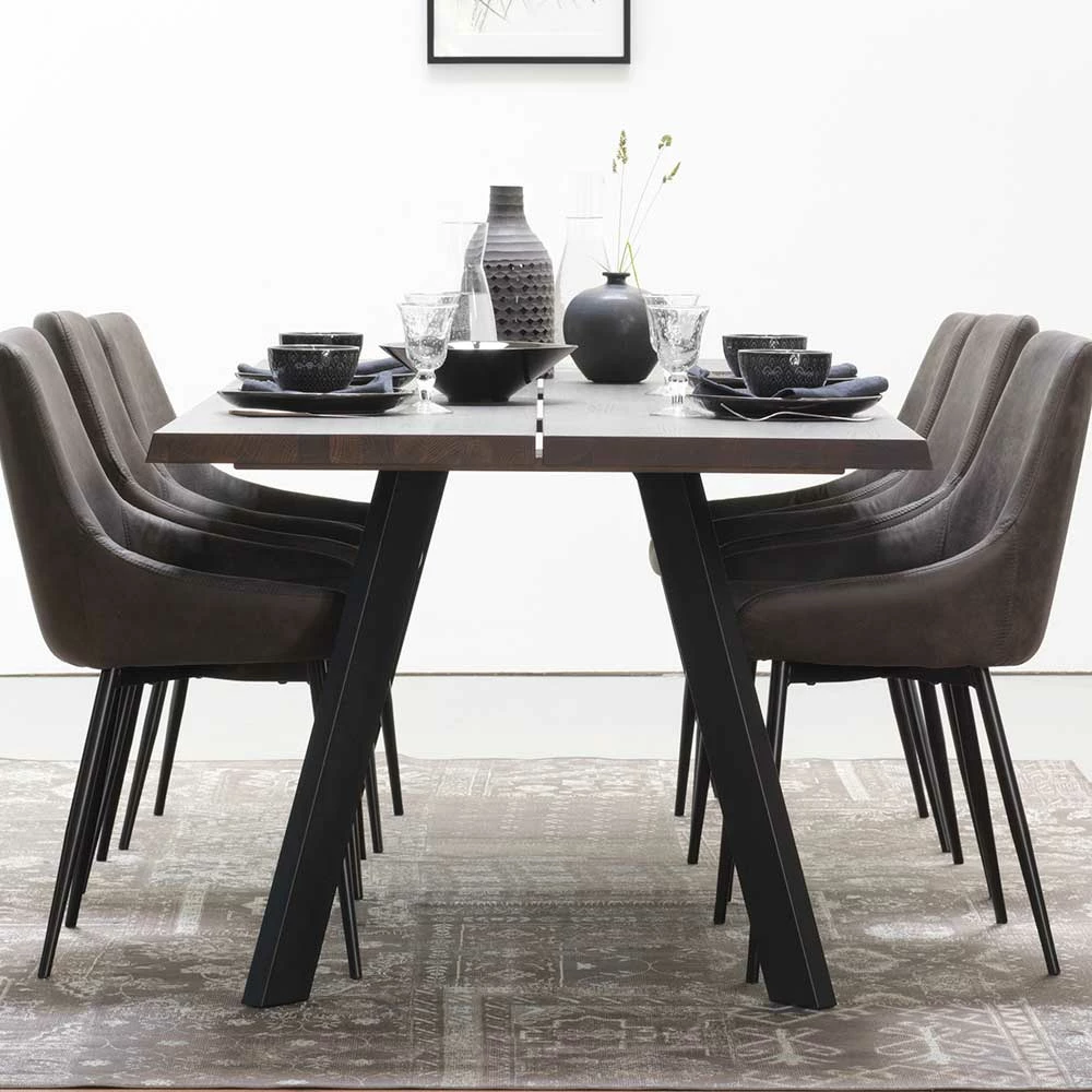 Esstisch Namac In Rauchfarben Schwarz 4 Esstisch Namac In Rauchfarben Schwarz – Bild 2
