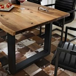 Raik Shop -Raik Shop esszimmertisch baumkante eisengestell jaslina 02