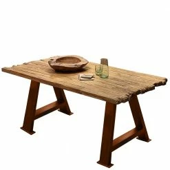 Esszimmertisch Mit Rustikaler Altholzplatte - Etterna