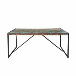 Esszimmertisch Ensley In Schwarz Bunt -Raik Shop esszimmertisch schwarz bunt shabby chic ensley 05