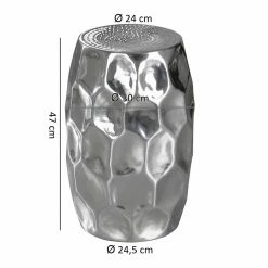 Fassförmiger Designtisch Aus Aluminium - Herri 11 Fassförmiger Designtisch Aus Aluminium - Herri -Raik Shop fassfoermiger designtisch aus aluminium in silber handgearbeitet herri 04