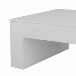 Funktioneller Sofatisch Lotta In Weiß 110x60cm -Raik Shop funktioneller sofatisch weiss 110x60cm mit seitlichen auszuegen lotta 03