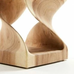 Geschnitzter Design Beistelltisch Aus Massivholz - Lavista -Raik Shop geschnitzter design beistelltisch aus massivholz mangur 30x46x30 lavista 03