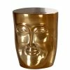 Goldfarbener Metalltisch Mit Face Design - Grovossa -Raik Shop goldfarbener metalltisch mit face design aus lackiertem aluminium grovossa f