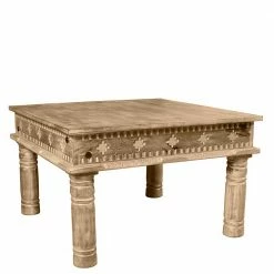 Günstiger Holz Couchtisch Geschnitzt & Gedrechselt - Runiasa