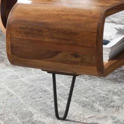 Handgearbeiteter Design-Couchtisch Modern - Lenza -Raik Shop handgearbeiteter design couchtisch modern aus holz metall lenza 04