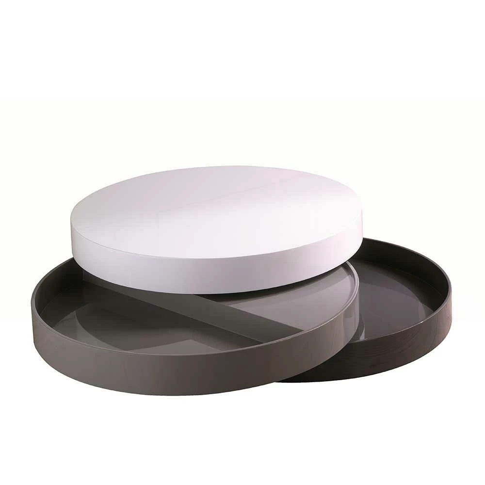 Hochglanz Design Wohnzimmertisch Drehbar - Tulima 3 Hochglanz Design Wohnzimmertisch Drehbar - Tulima