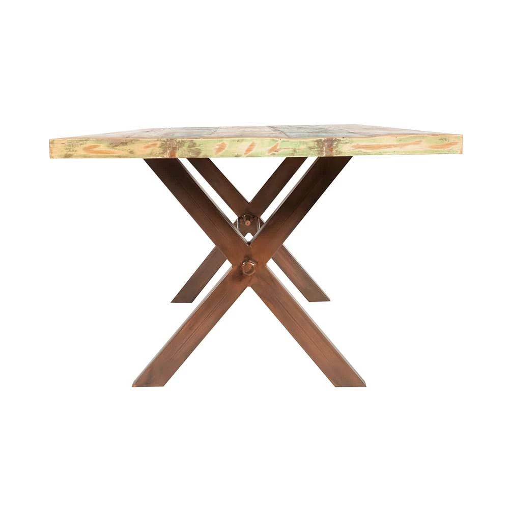 Industrie Esstisch Valcmeris In Braun Bunt 5 Industrie Esstisch Valcmeris In Braun Bunt – Bild 3