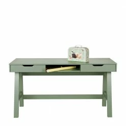 Jugendzimmer Schreibtisch Madrid In Grün -Raik Shop jugendzimmer schreibtisch gruen kiefer massivholz madrid 01