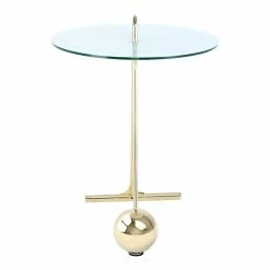 Kleiner Tisch In Weiß & Gold - Fakoa -Raik Shop kleiner tisch in weiss gold aus glas stahl 46x60x46 cm fakoa 03