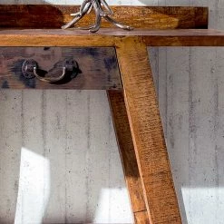 Konsolentisch Aus Massivholz Sandgestrahlt - Bahiro -Raik Shop konsolentisch aus massivholz sandgestrahlt mit metallgriffen bahiro 04