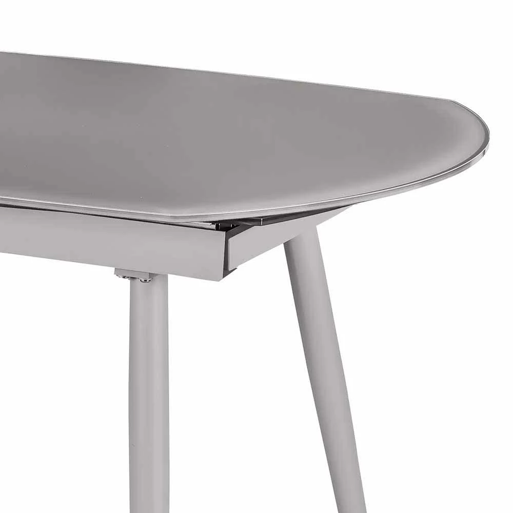 Küchentisch Sectian Aus Glas Grau 6 Küchentisch Sectian Aus Glas Grau – Bild 4