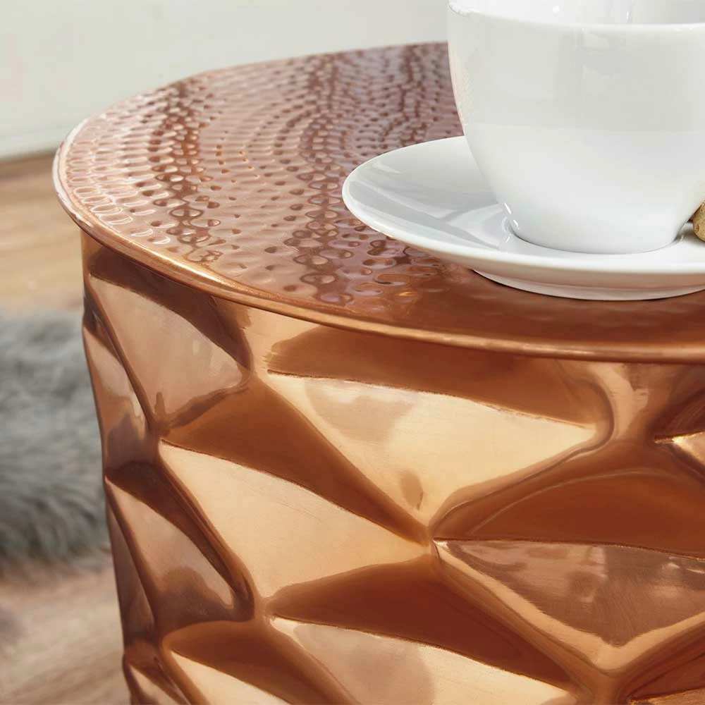Kupferfarbener Designtisch Aus Aluminium - Pulau 7 Kupferfarbener Designtisch Aus Aluminium - Pulau – Bild 5