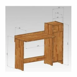 Massivholz Schreibtisch Salomonia Mit Schrank -Raik Shop massivholz schreibtisch schrank kernbuche geoelt salomonia 02