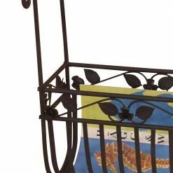 Metall Beistelltisch Kontrast Mit Zeitungskorb -Raik Shop metall beistelltisch zeitungskorb weissglas kontrast 04