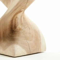 Mungur Holz Beistelltisch Im Sanduhr Design - Topherus -Raik Shop mungur holz beistelltisch im sanduhr design in naturbelassen topherus 03