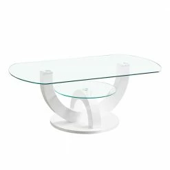 Ovaler Design Glastisch Fürs Wohnzimmer - Trucos -Raik Shop ovaler design glastisch fuers wohnzimmer mit gestell weiss hochglanz trucos 04