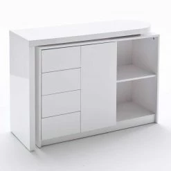 PC-Tisch Mica In Hochglanz Weiß 11 PC-Tisch Mica In Hochglanz Weiß -Raik Shop pc tisch hochglanz weiss schwenkbar mica 04