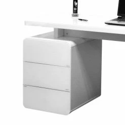 PC-Tisch Piramyda In Weiß 10 PC-Tisch Piramyda In Weiß -Raik Shop pc tisch weiss glas piramyda html 03