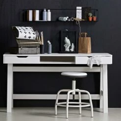 PC Tisch Luciane In Weiß -Raik Shop pc tisch weiss kiefer massivholz luciane 03