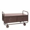 Rollen Couchtisch Castelan In Braun -Raik Shop rollen couchtisch braun metall castelan f