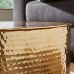 Runder Alu Couchtisch In Goldfarben - Cosima 9 Runder Alu Couchtisch In Goldfarben - Cosima -Raik Shop runder alu couchtisch in goldfarben lackiert handgearbeitet cosima 03