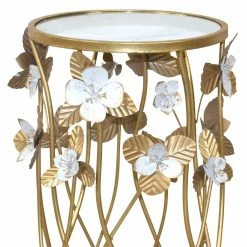 Runder Beistelltisch Aus Spiegelglas & Metall - Nycholo 11 Runder Beistelltisch Aus Spiegelglas & Metall - Nycholo -Raik Shop runder beistelltisch aus spiegelglas metall in goldfarben nycholo 03