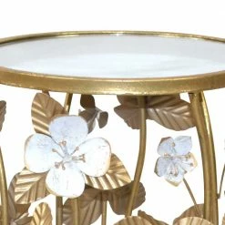 Runder Beistelltisch Aus Spiegelglas & Metall - Nycholo 13 Runder Beistelltisch Aus Spiegelglas & Metall - Nycholo -Raik Shop runder beistelltisch aus spiegelglas metall in goldfarben nycholo 05