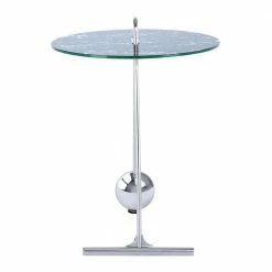 Runder Beistelltisch In Schwarz & Silber - Chaylin 10 Runder Beistelltisch In Schwarz & Silber - Chaylin -Raik Shop runder beistelltisch in schwarz silber aus glas stahl chaylin 02