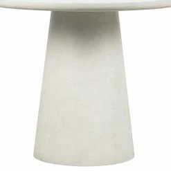 Runder Esszimmer Säulentisch In Weiß Tonfaser - Emsa -Raik Shop runder esszimmer saeulentisch in weiss tonfaser 100x76x100 cm emsa 02