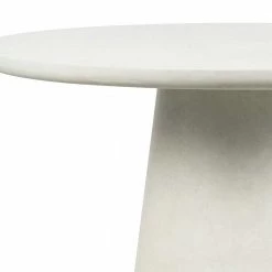 Runder Esszimmer Säulentisch In Weiß Tonfaser - Emsa -Raik Shop runder esszimmer saeulentisch in weiss tonfaser 100x76x100 cm emsa 03