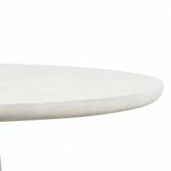 Runder Esszimmer Säulentisch In Weiß Tonfaser - Emsa -Raik Shop runder esszimmer saeulentisch in weiss tonfaser 100x76x100 cm emsa 05