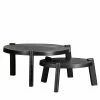 Rundes Industrial Couchtisch Set - Sobotta (zweiteilig) -Raik Shop rundes industrial couchtisch set aus aluminium in schwarz sobotta f