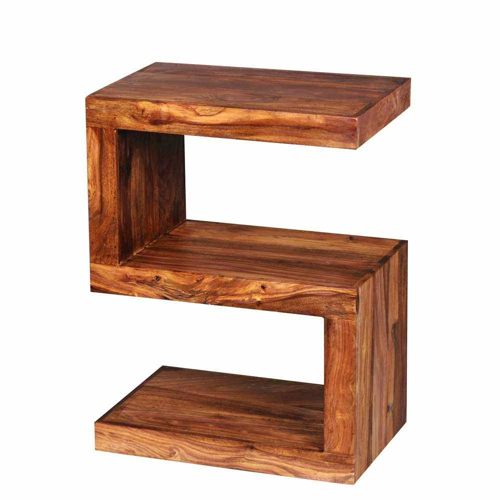 S-Form Design Tischchen Hoslo Aus Holz Massiv 5 S-Form Design Tischchen Hoslo Aus Holz Massiv – Bild 3