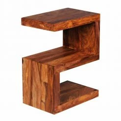 S-Form Design Tischchen Hoslo Aus Holz Massiv 11 S-Form Design Tischchen Hoslo Aus Holz Massiv -Raik Shop s form design tischchen holz massiv auch als regal nutzbar hoslo 03