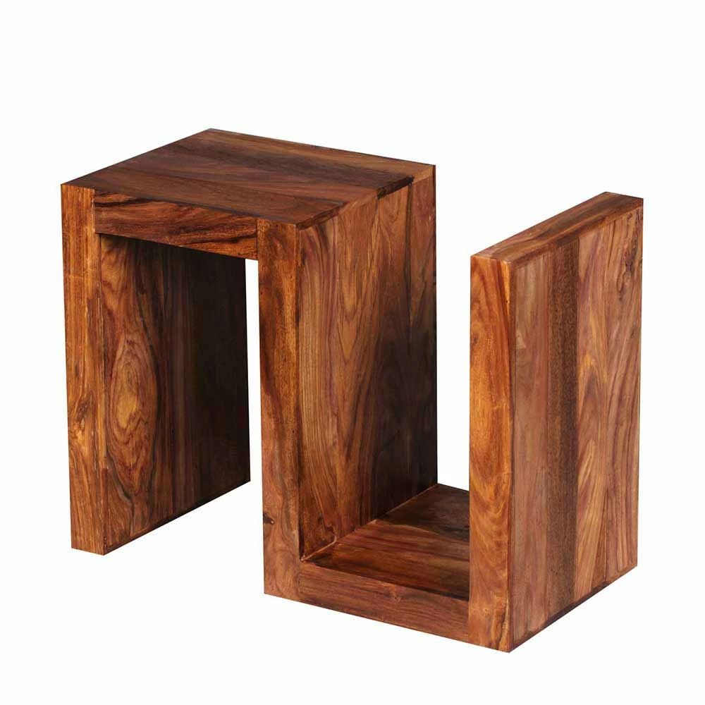 S-Form Design Tischchen Hoslo Aus Holz Massiv 3 S-Form Design Tischchen Hoslo Aus Holz Massiv