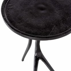 Schwarzer Design Beistelltisch 41x59x40 Cm - Simulin -Raik Shop schwarzer design beistelltisch 41x59x40 cm aus aluminium simulin 02