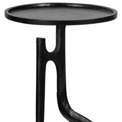 Schwarzer Design Beistelltisch 41x59x40 Cm - Simulin -Raik Shop schwarzer design beistelltisch 41x59x40 cm aus aluminium simulin 03