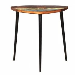 Shabby Chic Beistelltisch Mit Dreifußgestell - Jamaica -Raik Shop shabby chic beistelltisch mit dreifussgestell aus metall altholz platte jamaica 03