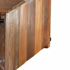 Shabby Couchtisch Vayamos Mit Stauraum Schiebetüren -Raik Shop shabby couchtisch stauraum schiebetueren aus altholz mehrfarbig und metall 80x80cm vayamos 04