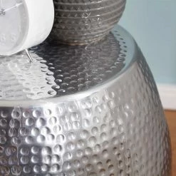 Silberner Beitisch Aus Aluminium - Moyico -Raik Shop silberner beitisch aus aluminium in hammerschlag optik moyico 03