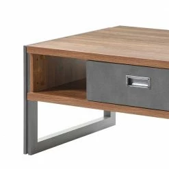 Sofatisch Rompira In Eiche Dunkel Schiefer Grau -Raik Shop sofatisch eiche dunkel schiefer grau schublade rompira 04